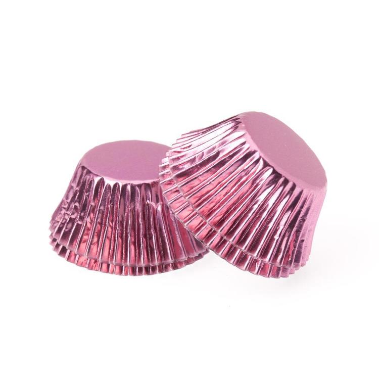 Pink Foil Cupcake Cases 550