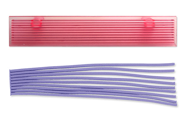 JEM Strip Cutter #1 tool for cutting even fondant strips, shown on a clean white background. Available at The Sugar Smith.