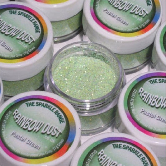Pastel Green Rainbow Dust Glitter