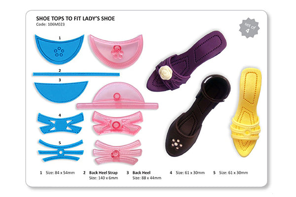 Shoe Tops Jem set of 4