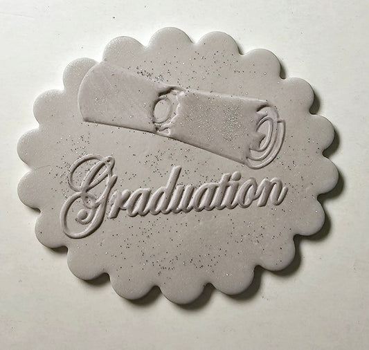 Graduation Plaque Silver