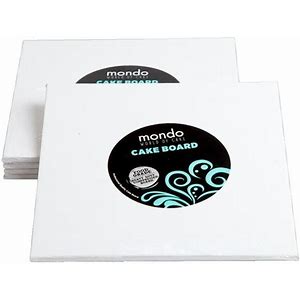 Square White Mondo Masonite Board 14 inch