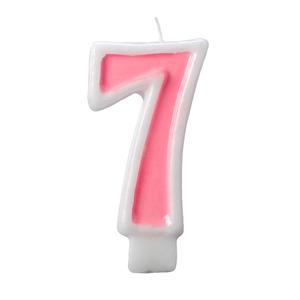 Pink/White Candle #7