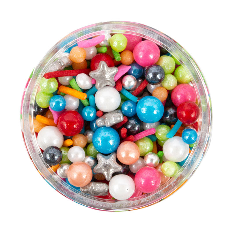 Bring your treats to life with Gossip Girl Sprinkles!
Our 100g bag of bright and cheerful sprinkles will make your cookies, cupcakes, and cakes a delight for any celebration.
Perfect for topping off your treats or adding a pop of color to your tables, you'll love the exquisite look of Gossip Girl Sprinkles! Size: 100g