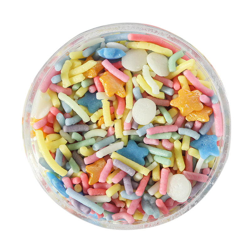 Bring your bakes to life with Rainbow Riot Sprinkles β a dazzling, high-impact blend of color perfect for decorating sugar cookies, birthday cakes, cupcakes, and more.
π Whether you're crafting a statement centerpiece or sprinkling joy over everyday treats, this versatile mix adds instant visual pop and sweet delight.
π Ideal for cake decorating, cupcake toppings, and cookie flair
π¦ Convenient 100g pack
π¨ Color vibrancy may vary slightly due to screen settings
Perfect for bakers, stylists, and part