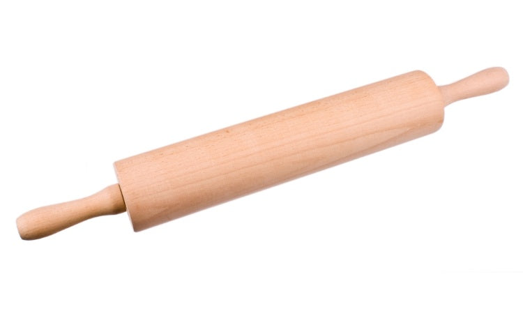 This robust rolling pin is a must-have tool for every kitchen.
Featuring a ball bearing rod and smoothly rotating handles, it ensures easy rolling with minimal effort.
Perfect for working with fondant, pastry, and other doughs, it measures 6.5 cm in diameter and 45 cm in length not including handles for optimal control and precision.