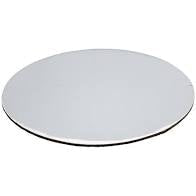 Round Silver Cardboard 5"