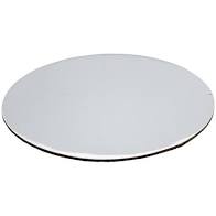 Round Silver Cardboard 9"