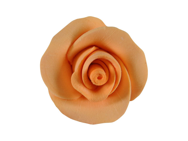 Add effortless charm to your cakes and cupcakes with our Tea Rose Apricot/Peach Gum Paste Flowers. These ready-made sugar flowers are the perfect solution for decorators seeking elegance without the fuss.