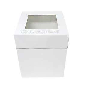 This product is ideal for storing and transporting tall cakes.
It features a transparent acetate cover window that showcases your stunning cake designs. Each box is individually flat wrapped and simple to put together.
Size: 10" x 10" x 10"
