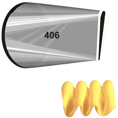 Wilton Nozzle #406 – Professional Piping Tip for Cakes & Cupcakes