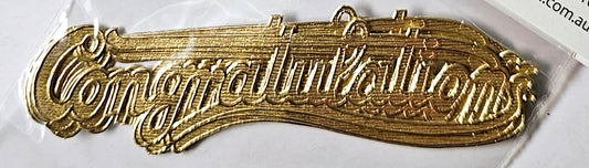 Congratulations Gold Paper Sign (5)