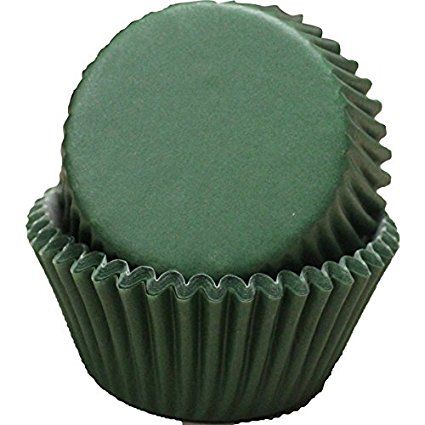 Dark Green Glassine Cupcake Cases 700