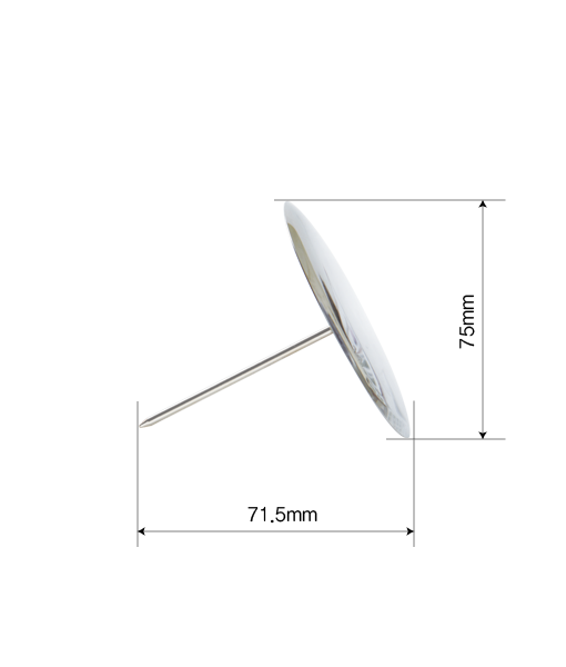 Large 75 mm flower nail for piping buttercream flowers.