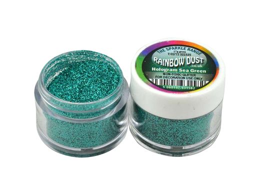 Sea Green Hologram Glitter Rainbow Dust