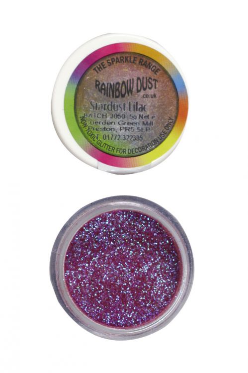 Stardust Rainbow Dust Glitter is perfect for decorative purposes only - the decoration must be removed before consumption.

It is non-toxic and designed to create a magical sparkle, adding a vibrant array of colors to your creative projects.