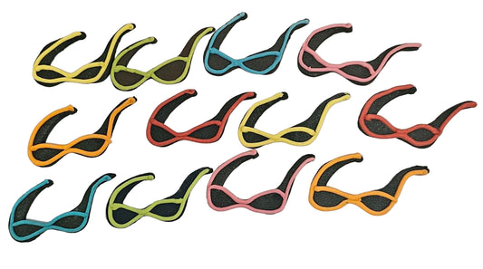 Gum paste sunglasses cake topper, approx. 5cm x 3cm, can be used as bikini top or bra