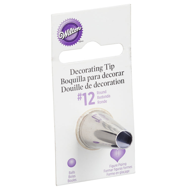 Wilton Nozzle No. 12 round decorating tip for balls and figures