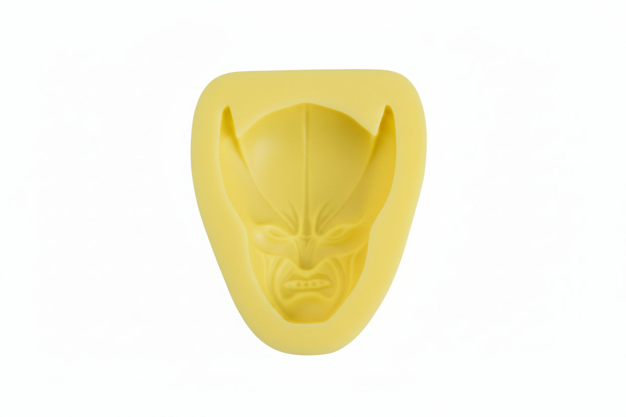 Close‑up of Wolverine silicone mould showing detail and texture