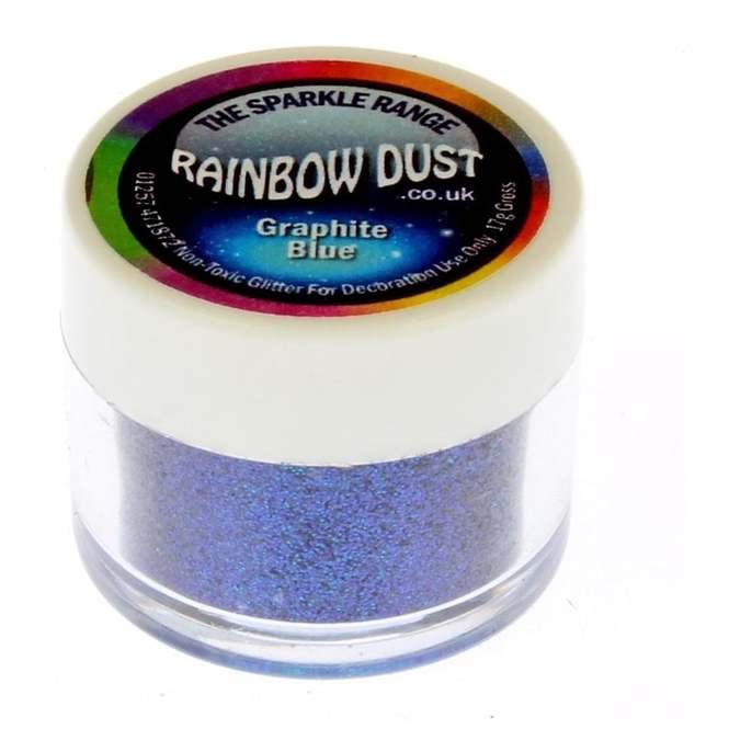 Graphite Blue Sparkle Rainbow Dust