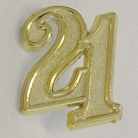 Double Number 21 Gold