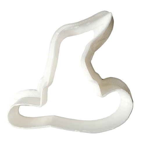 3D printed witches hat cookie cutter in food‑safe plastic, designed for cutting fondant and cookie dough. Made in Australia by The Sugar Smith.