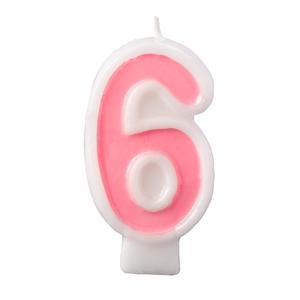 Pink/White Candle #6