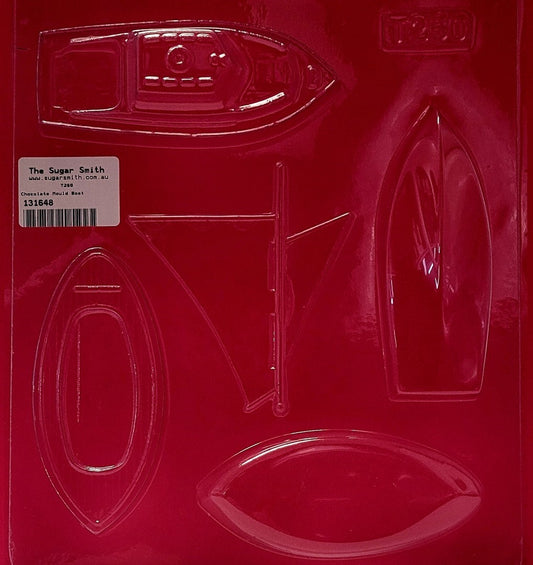 Set sail with our Boat & Sail Chocolate Mould, featuring a detailed cabin-style boat measuring approximately 12cm in height and 4.5cm in width. Crafted from food-safe plastic, this mould is ideal for use with chocolate, fondant, candy melts, or isomalt, delivering crisp, dimensional results.