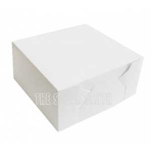 This 400gsm Milk board flat pack box boasts high quality and comes in a convenient flat form that assembles easily, making it the perfect way to present your creation with a touch of elegance.

SIZE: 14 x 14 x 5 inches
