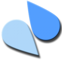 Creative Baby Blue Liquid Colour