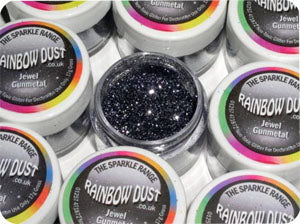 Gunmetal Rainbow Dust Jewel Glitter
