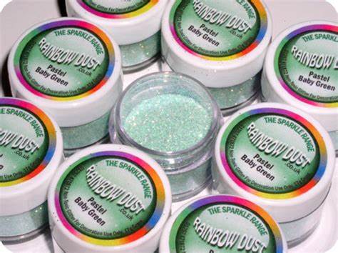 Pastel Baby Green Rainbow Dust Glitter