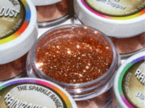 Light Copper Jewel Rainbow Dust Glitter
