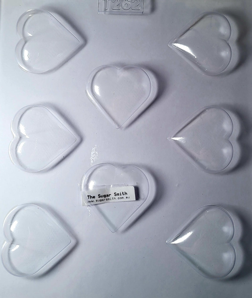 Large Heart Chocolate Mould – 8 Cavities | 5cm Wide | For Chocolate & Fondant