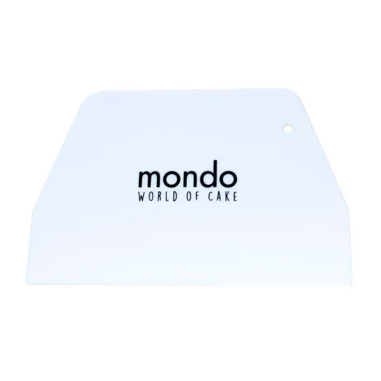 Mondo large plastic scraper, 194 × 125 mm, for smoothing soft icing