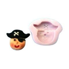 Pirate Boy with Hat Silicone Mould