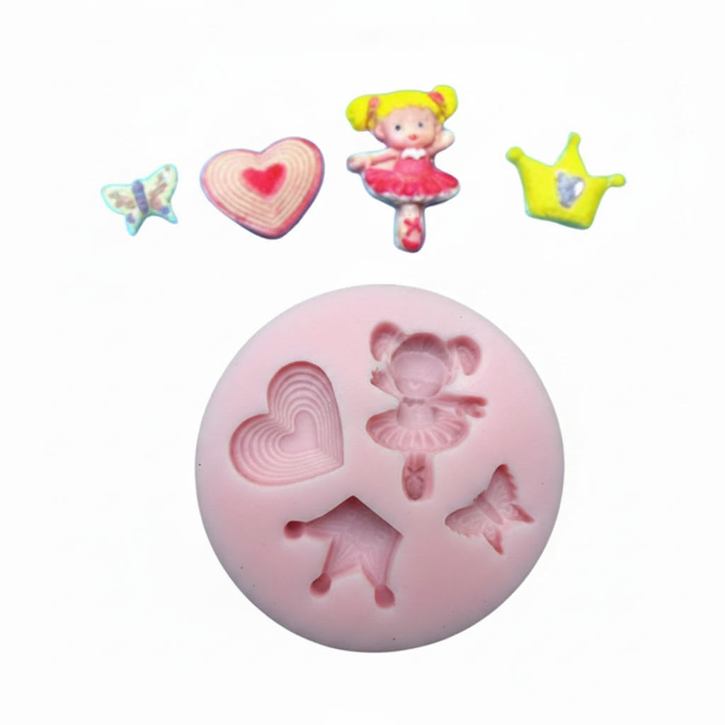 Princess ballerina silicone mould for fondant and chocolate.