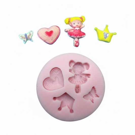 Princess ballerina silicone mould for fondant and chocolate.