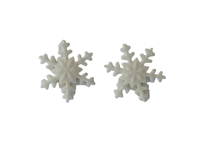Set of 10 royal icing snowflakes for Christmas cake decorating