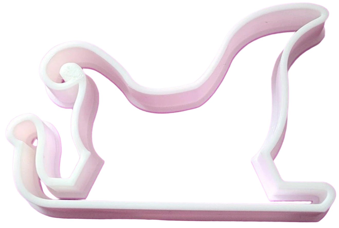 3D Santa Sleigh Cookie Cutter