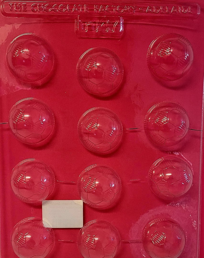 Soccer Ball Halves Chocolate Mould – 12 Cavities | 4cm
