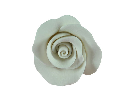 Elevate your cake designs with the timeless elegance of our Tea Rose White Gum Paste Flowers. These ready-made sugar flowers offer a clean, classic look and are perfect for any celebration.