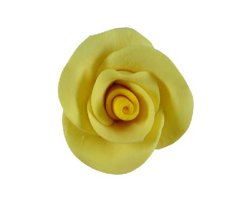 The Tea Rose Yellow No Wire is a charming gum paste flower, perfectly sized for cupcakes and small cake tiers. With no internal wire, it’s easy to place directly onto your creations. Highlight with petal dust to achieve your desired shade and finish.