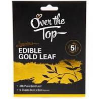 OTT Gold Leaf 24k Carat Pure Gold 5 Sheets