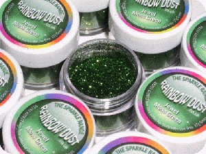 Moss Green Jewel Rainbow Dust Glitter