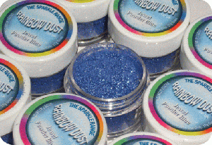 Powder Blue Jewel Rainbow Dust Glitter