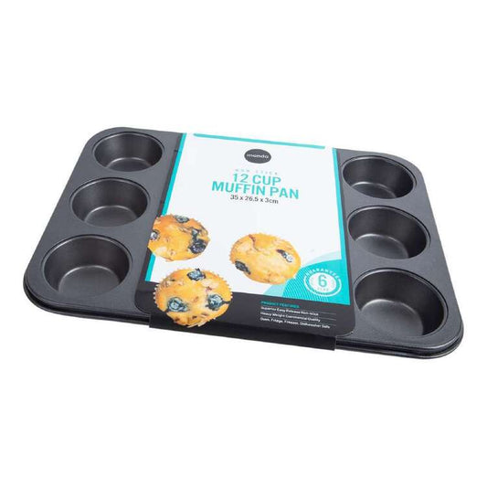 Muffin Pan Non - Stick 12 Cup