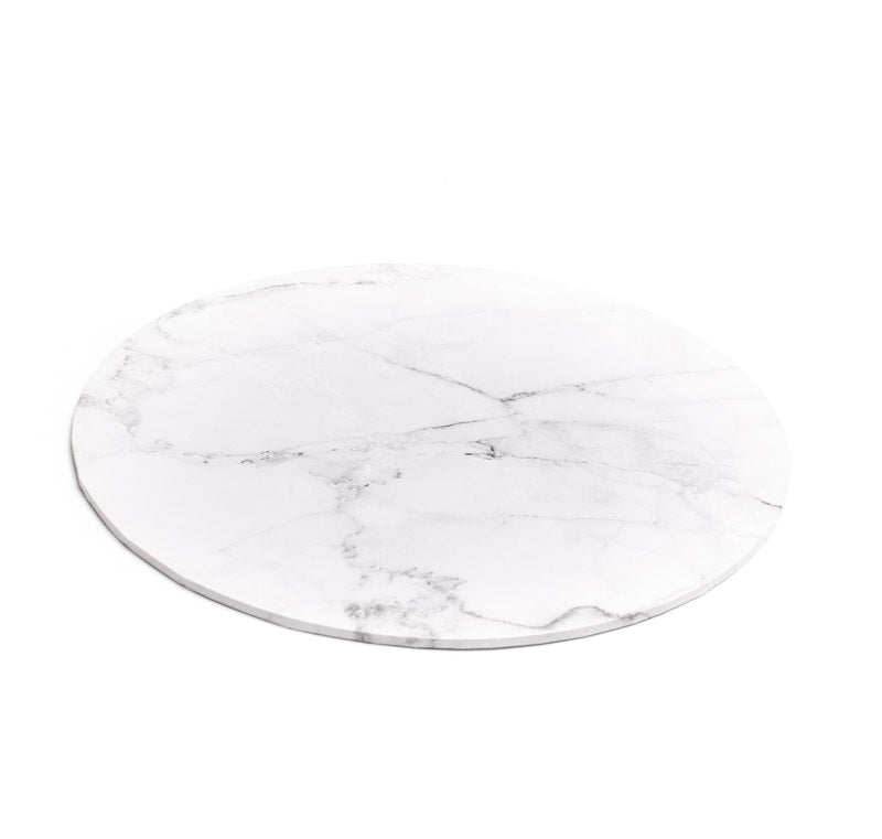 Round White Marble Mondo Board 12inch